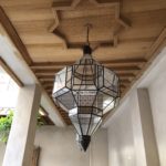 Hanging pendant light clear